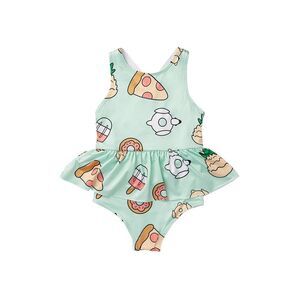 Monica + Andy Girls Ruffle Skirt Swimsuit
